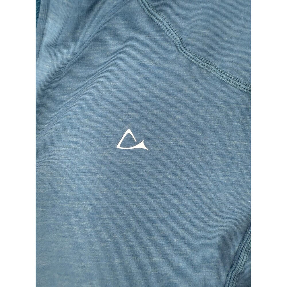 Paradox sweater drirelease repreve blue half zip Slate Blue Quarter-Zip Pullover - Picture 7 of 14